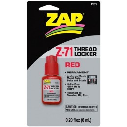 ZAP Z-71 Skruvlås 6ml röd